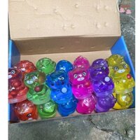 Sỉ 1 Hộp 24 lọ slime CON GẤU CON MÈO trái tim  , slam chất nhờn ma quái MSP71599