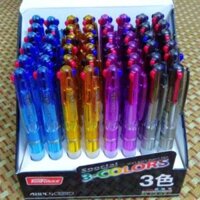 Sỉ 1 hộp 48 cái Bút bi 3 ngòi, 3 màu loại đẹp