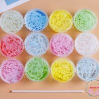 Sỉ 1 lốc 12 hộp Slime MÂY NHŨ THẠCH BĂNG màu đẹp tuyệt công cụ giải trí hũ slam chất nhờn ma quái squishy