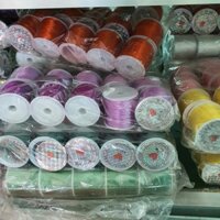 Sỉ 1 lốc 25 cuộn Cước lụa tơ 0.8mm xâu vòng đá phong thủy, trầm hương