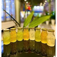 Sỉ 1 Thùng 105 - Chai thủy tinh- 200ML - Nắp thiếc màu Vàng + Đen .