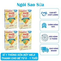 Sỉ 1 thùng 12 hộp sữa bột Meiji Thanh Nhập Khẩu số 0 ( 1 hộp 16 thanh (27g/thanh))