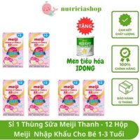 Sỉ 1 thùng 12 hộp Sữa Meiji thanh nhập khẩu số 9 Cho Bé
