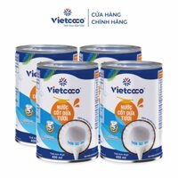 Sỉ 1 Thùng ( 24 hộp) NƯỚC CỐT DỪA VIETCOCO 22% - 400ML