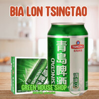 Sỉ: 1 thùng 24 lon bia Tsingtao (bia Thanh Đảo) giải khát, giải nhiệt