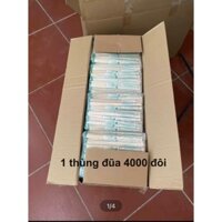 Sỉ 1 Thùng 4000 Đũa Tách Nhật Kèm Tăm Có Bọc Màng Cao Cấp, Đũa Nhật 1 Lần THÙNG 4000 Đôi dài 20cm