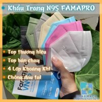 Sỉ 1 thùng 50 hộp Khẩu trang y tế N95 Famapro 4 lớp kháng khuẩn chính hãng - Catmedical