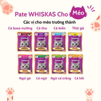 (Sỉ ) 1 THÙNG PATE WHISKAS CHO MÈO MIX VỊ - Pate Thái Lan
