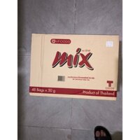 SỈ 1 THÙNG Snack bim bim que Mix Vfoods Thái Lan 50g các vị DATE MỚI ăn siêu ngon đầy đủ 4 vị