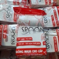 Sỉ 1 Thùng thìa nhựa trắng (4000 cái) dùng một lần chuyên dùng cho hàng quán