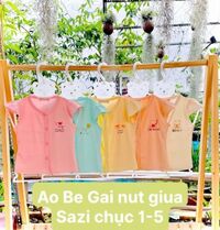 Sỉ 10 áo cài giữa màu tay tiên thun lạnh bé gái Minzy