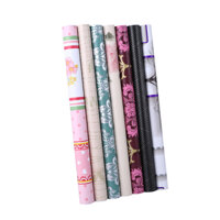 Sỉ 10 Cuộn 10 Mét Decal Giấy Dán Tường Các Mẫu Màu Sắc Dễ Thương Khổ 45cm Keo sẵn