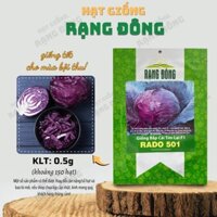 [Sỉ 10 gói] Hạt giống Bắp Cải Tím Lai F1 Rado 501 (0,5g~150 hạt) - Hạt giống Rạng Đông Sỉ