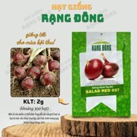 [Sỉ 10 gói] Hạt giống Hành Tây Đỏ Salad Red 027 (2g~300 hạt) - Hạt giống Rạng Đông Sỉ