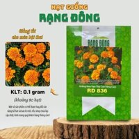 [Sỉ 10 gói] Hạt giống Hoa Vạn Thọ Cao Vàng Cam RD 836 (0,1g~80 hạt)