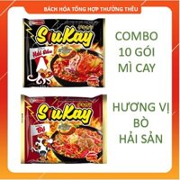 Sỉ 10 Gói Mì Siu Kay - Mì Cay 7 Cấp Độ ( Bò, Hải Sản)