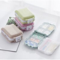 SỈ 10 HỘP CHIA THUỐC 3 TẦNG 8 NGĂN LÀM BẰNG LÚA MẠCH AN TOÀN