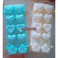 Sỉ  10 khuôn  rau câu  hình  tim  lá  vĩnh trường