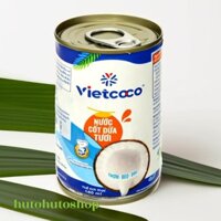 Sỉ 10 Lon Nước Cốt Dừa Tươi Nguyên Chất Vietcoco Coconut Cream Đóng Hộp Lon 160Ml