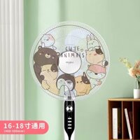 Sỉ 10 Lưới bọc quạt size to ( đến 50cm ) in hình thú bảo vệ quạt và an toàn cho bé