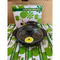 Sỉ 10 nồi đất 8 inch loại 1 (Hàng tem vàng) nồi thấp dùng nấu mỳ cay cho các quán ăn