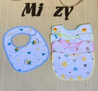 Sỉ 10 yếm thun lạnh 2 lớp dán Minzy in bông