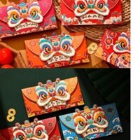 Sỉ 100 Bao Lì Xì Đầu Kỳ Lân May Mắn, Bình An 2025