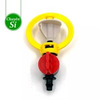 [Sỉ 100 bộ] Béc tưới phun mưa SD502 xoay 360 độ liền van khóa ống 6mm