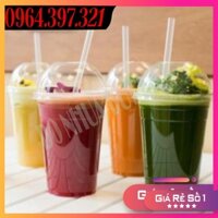 Sỉ 100 cốc nhựa nắp cầu 500ml kèm nắp