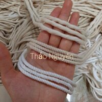 Sỉ 10kg dây thừng se macrame, dây cotton. (2mm, 3mm... 10mm)