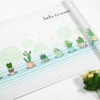 Sỉ 10m Decal giấy dán tường bếp tráng nhôm chống dầu mỡ chịu nhiệt họa tiết cây xương rồng khổ rộng 60cm