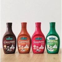 Sỉ 12 Chai Sốt Golden Farm Topping các vị Chocolate, Caramel, Dâu, Matcha chai 630gr ( 1 thùng)