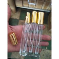 Sỉ 12 Chai thủy tinh vuông 10ml Xịt khoáng chiết nước hoa