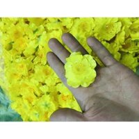 sỉ 1kg hoa mai, hoa đào giả trang trí tết 2022 hàng đẹp loại 1 được 1300 bôngkg - Mai Vàng,0,5kg - 650 bông
