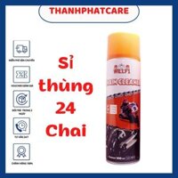 [Sỉ] 24 Chai xịt rửa sên xe máy/ moto WILLF1 Chain Cleaner 500ml