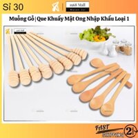 Sỉ 30 Que Muỗng Gỗ Khuấy Mật Ong Nhỏ Cán Dài 15Cm 12.6cm Dùng Lấy Gia Vị | Dụng Cụ Lấy Mật Ong Giá Rẻ