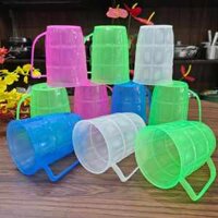 (SỈ 30,50c) Ly NHỰA DẺO có quai, ly quai mãng cầu, ca uống bia, uống nước mía 400ml , Dày dặn, dễ vệ sinh