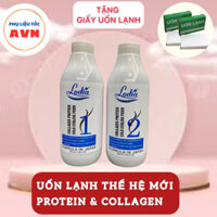 [Sỉ 5 Cặp] Thuốc uốn tóc lạnh siêu xoăn mùi thơm, Uốn lạnh Protein Lodia 500mlx2