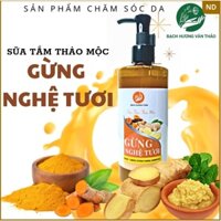sỉ 5 chai , 10 chai sữa tắm gừng nghệ thảo dược, Bạch hương vân thảo