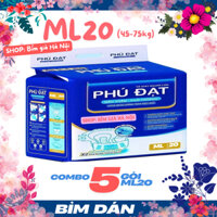 (Sỉ 5 gói) Bỉm già Phú Đạt ML20 miếng #Bỉm già PHÚ ĐẠT #Bỉm Phú Đạt #Tã Phú Đạt (LẺ 1 GÓI) #bỉm già phú đạt #phú đạt