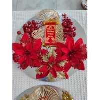 sỉ 5 Sét trang trí tháp bánh, tháp bia, nước ngọt, oản tài lộc, giỏ quà trang trí dịp lễ Tết, Noel