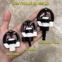 [Sỉ 50 cái] Béc tưới cây bù áp T700 bù áp 35- 135l/h -Béc phun mưa chống côn trùng chỉnh bán kính