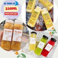 (sỉ) 50 Chai nhựa vuông miệng rộng siêu đẹp đựng nước ép, trà sữa, nước trái cây