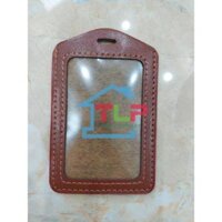 Sỉ 50 chiếc THẺ DA DỌC, bao da đựng thẻ, đeo thẻ tên da (LOẠI 1)