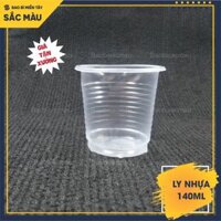 Sỉ 50 Cốc Nhựa  Ly Nhựa uống nước 140ml dùng 1 lần kèm nắp