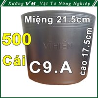 Sỉ 500 Chậu nhựa C9.A 21.5x17.5cm trồng cây ăn trái và hoabền 10 năm--77120