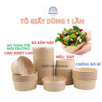 Sỉ 500c Tô Giấy kraft750ML không nắp