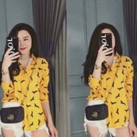 Sỉ áo sơ mi màu vàng