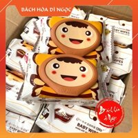 Sỉ bịch Khăn ướt Baby Wipes Moon Care 125g (24 x 26 cm) [THÙNG 30 GÓI] - Khăn ướt không mùi, khăn ướt giá sỉ