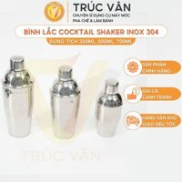 [Sỉ] Bình lắc shaker inox 350ml/550ml/700ml - Pha chế cà phê, trà chanh, trà sữa - Pha chế Trúc Vân